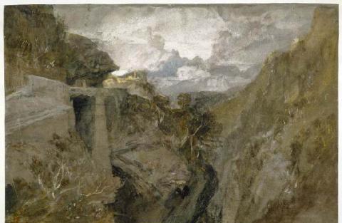 Joseph Mallord William Turner, Fortified pass, Val d'Aosta, 1802